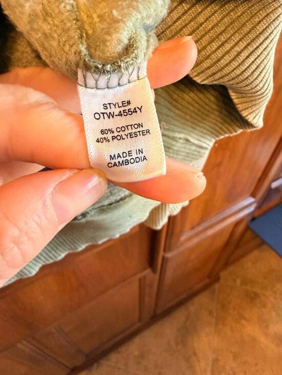 Green Acid Wash Fleece Sweatshirt - Shop , - Picture 5 of 5